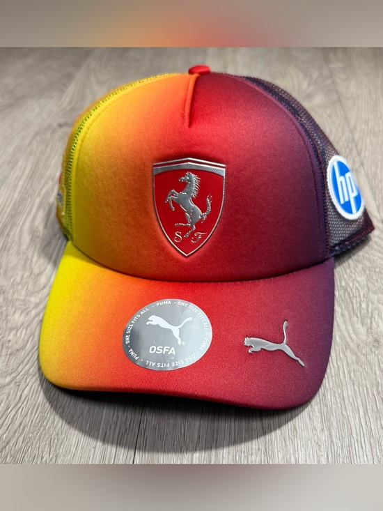 New Scuderia Ferrari F1 Team Lewis Hamilton Silverstone British GP Puma Hat